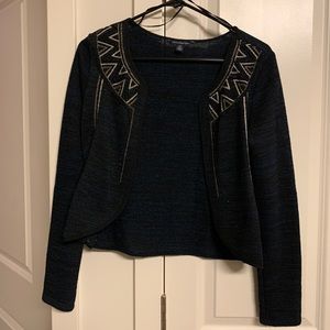 Navy blue open cardigan/light jacket